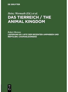 预订 Liste der rezenten Amphibien und Reptilien. Chamaeleonidae: 9783110006971