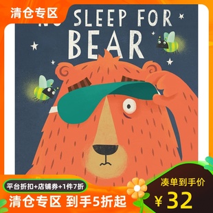 英文原版 绘本 熊不睡觉 for Beedie Sleep Bear Duncan