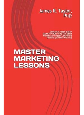 预订 Master Marketing Lessons: STRATEGIC NEEDS-BASED SEGMENTATION: Using Fact-Based Marketing to Forecast Competitive Po