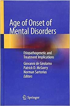 【预售】Age of Onset of Mental Disorders