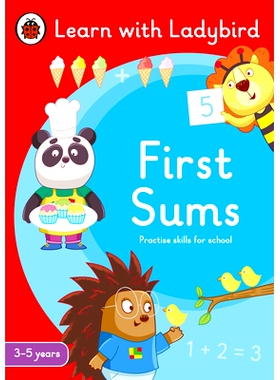 预订 First Sums: A Learn with Ladybird Activity Book 3-5 years: Ideal for home learning (EYFS): Ideal for home learning