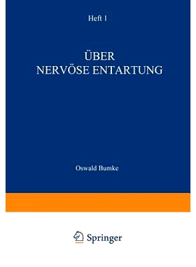预订 Über Nervöse Entartung: 9783642525278