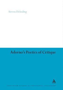 [预订]Adorno’s Poetics of Critique 9781441119643