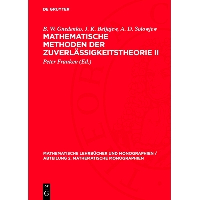 预订 Mathematische Methoden der Zuverlässigkeitstheorie II: 9783112766088