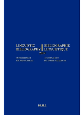 预订 Linguistic Bibliography for the Year 2019 / Bibliographie Linguistique de l’année 2019: and Supplement for Previo