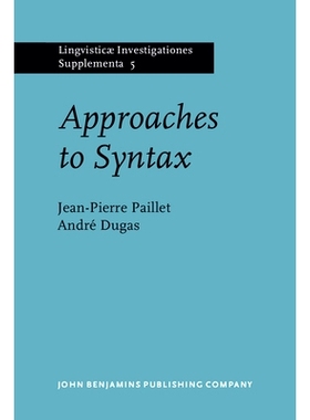 预订 Approaches to Syntax. (English translation from the French original edition ’Principes d’analyse syntaxique’, Qu