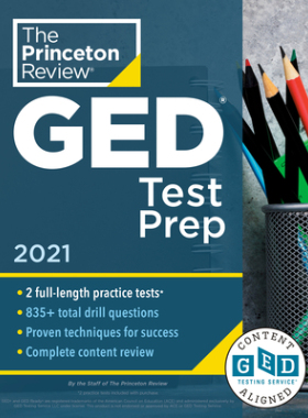 【预订】Princeton Review GED Test Prep, 2021: Practice Tests + Review & Techniques + Online Features