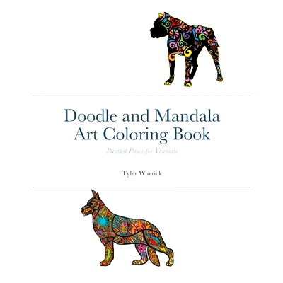 预订 Doodle and Mandala Art Coloring Book: Painted Paws for Veterans: 9781716937446