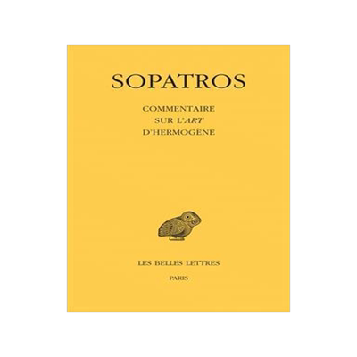 [预订]Commentaire sur l’Art d’Hermogène 9782251006345