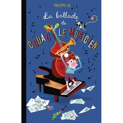 现货 库阿克的乐队 立体书 Philippe UG 法国艺术互动书 法语原版 礼品书 La ballade de Couac le musicien