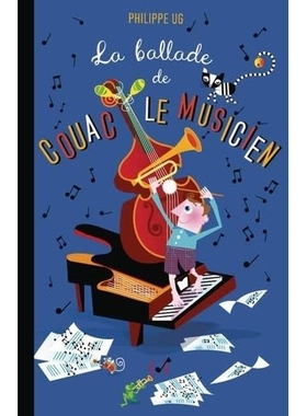 现货 库阿克的乐队 立体书 Philippe UG 法国艺术互动书 法语原版 礼品书 La ballade de Couac le musicien