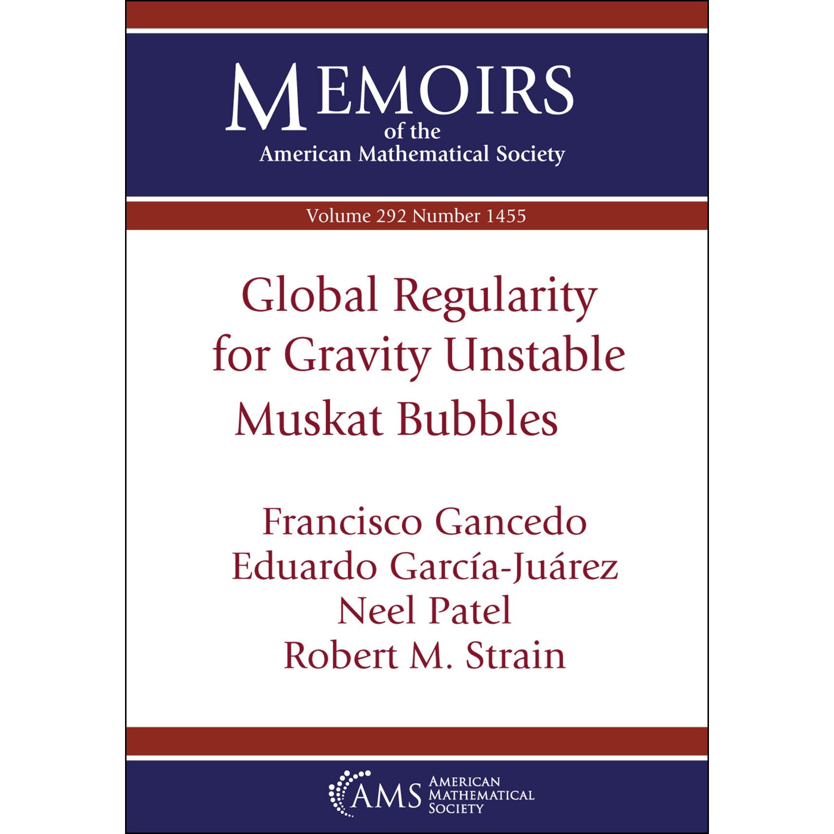 Global Regularity for Gravity Unstable Muskat Bubbles 重力不稳定马斯卡特气泡的全局规律 9781470467647