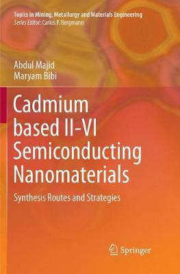 【预订】Cadmium based II-VI Semiconducting Nanomaterials