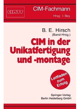 预订 CIM in Der Unikatfertigung Und -Montage
