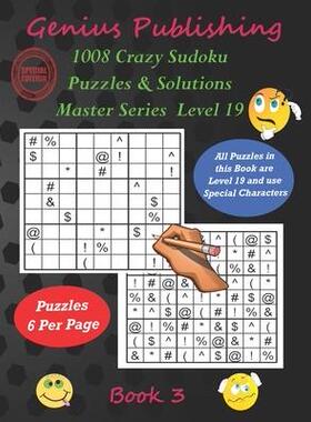 [预订]1008 Crazy Sudoku Puzzles & Solutions Master Series - Level 19 - Book 3: Over 1000 Very Hard Games w 9798422012749