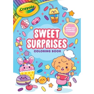 预订 Crayola: Sweet Surprises Coloring Book with 200 Scented Stickers (a Crayola Coloring Sticker Activity Book for Kids