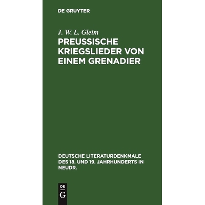 预订 Preussische Kriegslieder von einem Grenadier: 9783112639955