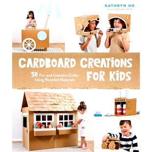 for 9781645674627 Materials Inventive Cardboard Creations Crafts Kids Recycled 预订 Fun Using and