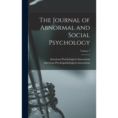 预订 The Journal of Abnormal and Social Psychology; Volume 4 9781018163550
