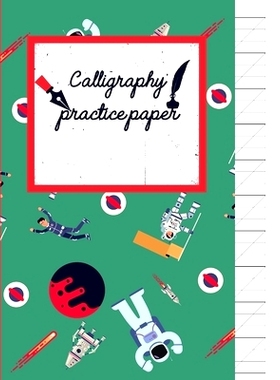 预订 Calligraphy Practice paper: Gifts for space lovers; cute & elegant Viridian space hand writing workbook with practi