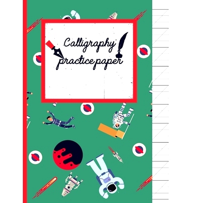 预订 Calligraphy Practice paper: Gifts for space lovers; cute & elegant Viridian space hand writing workbook with practi