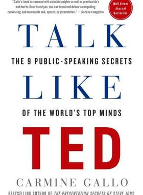 现货 英文原版 像TED一样演讲 平装 Talk Like TED: The 9 Public-Speaking Secrets of the World's Top Minds