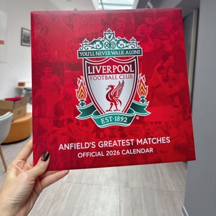 主场胜利 Calendar Matches 球迷礼物 利物浦 经典 Liverpool 进口英文原版 2026年官方挂历 Greatest 现货 日历 英超周边