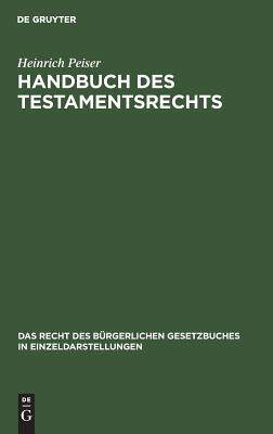 【预订】Handbuch des Testamentsrechts 9783111170527