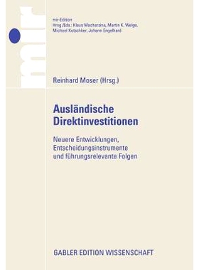 预订 Ausländische Direktinvestitionen:: Neuere Entwicklungen, Entscheidungsinstrumente und führungsrelevante Folgen: 9