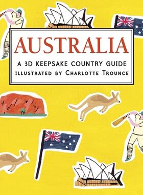 现货 英文原版 小开本全景立体书：澳大利亚 Australia: A 3D Keepsake Cityscape