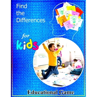 预订 Find The Differences Educational Game For Kids: Search and find the different challenging games for a children’s a