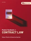 [预订]Poole’s Textbook on Contract Law 9780192885098