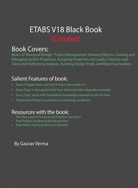 [预订]ETABS V18 Black Book (Colored) 9781988722856