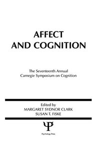 and Affect Cognition 预订