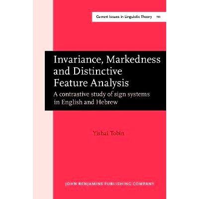 预订 Invariance, Markedness and Distinctive Feature Analysis. A contrastive study of sign systems in English and Hebrew.
