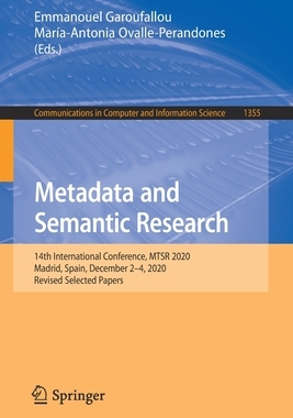 【预订】Metadata and Semantic Research
