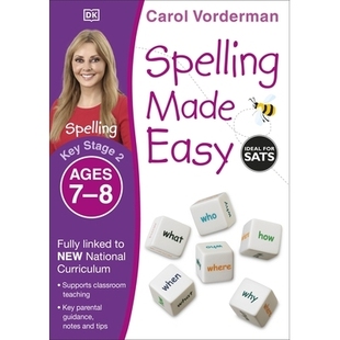 预订 Spelling Made Easy, Ages 7-8 (Key Stage 2): Supports the National Curriculum, English Exercise Book 轻松拼写，7-8岁
