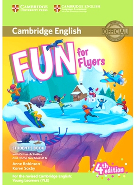 预订 Fun for Flyers Student’s Book with Online Activities with Audio and Home Fun Booklet 6: 9781316617588