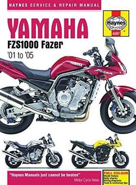 [预订]Yamaha FZS1000 Fazer (01 - 05) Haynes Repair Manual 9781785212840