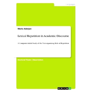 Study organizing Discourse Lexical Repetition Aided 9783668 Role Text 预订 Academic the Computer