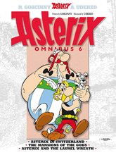 英文原版 高卢英雄历险记 16-18 合订本 卷六 儿童漫画 Asterix Omnibus 6 阿斯特克斯在瑞士 神仙居 凯撒的桂冠 BJ