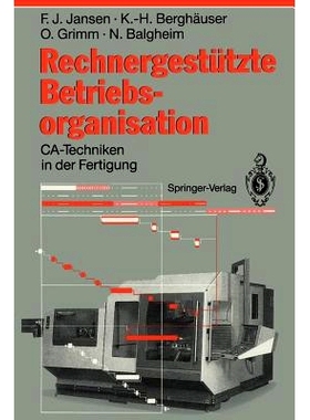 预订 Rechnergestützte Betriebsorganisation: Ca-Techniken in Der Fertigung