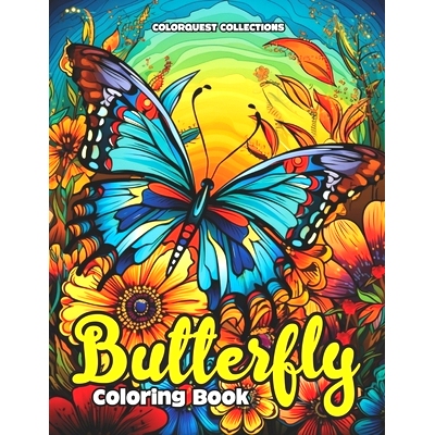 预订 Butterfly Coloring Book: A Whimsical Floral Retreat in Color: 9798872368229
