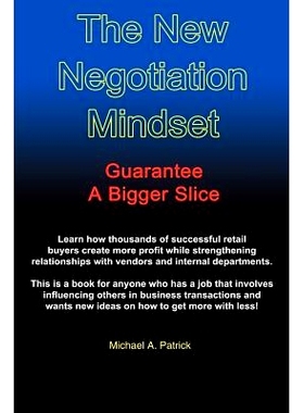 预订 The New Negotiation Mindset: Guarantee a Bigger Slice: 9781414028576