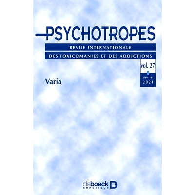 预订 Psychotropes, n° 4 (2021). Varia 精神*，n° 4 (2021)。瓦里亚: 9782807394797