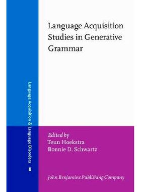 预订 Language Acquisition Studies in Generative Grammar.: 9789027224736