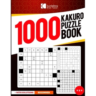 Memory Kunlektra Adults for Book and Mind Brighten wit Brain your Teaser Kakuro 1000 预订 Enhance Puzzle
