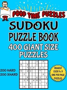 [预订]Poop Time Puzzles Sudoku Puzzle Book, 400 Giant Size Puzzles, 200 Hard and 200 Extra Hard: One Gigan 9781542545693