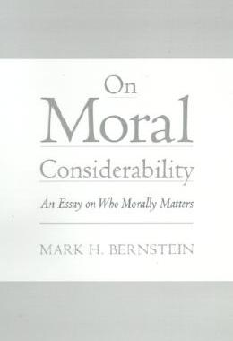 【预订】On Moral Considerability