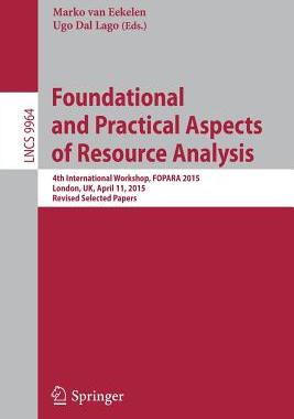 预订 Foundational and Practical Aspects of Resource Analysis